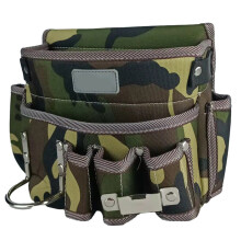 Tool Belt Bag Waterproof Wear Resistant Camouflage Garden Waist Bag