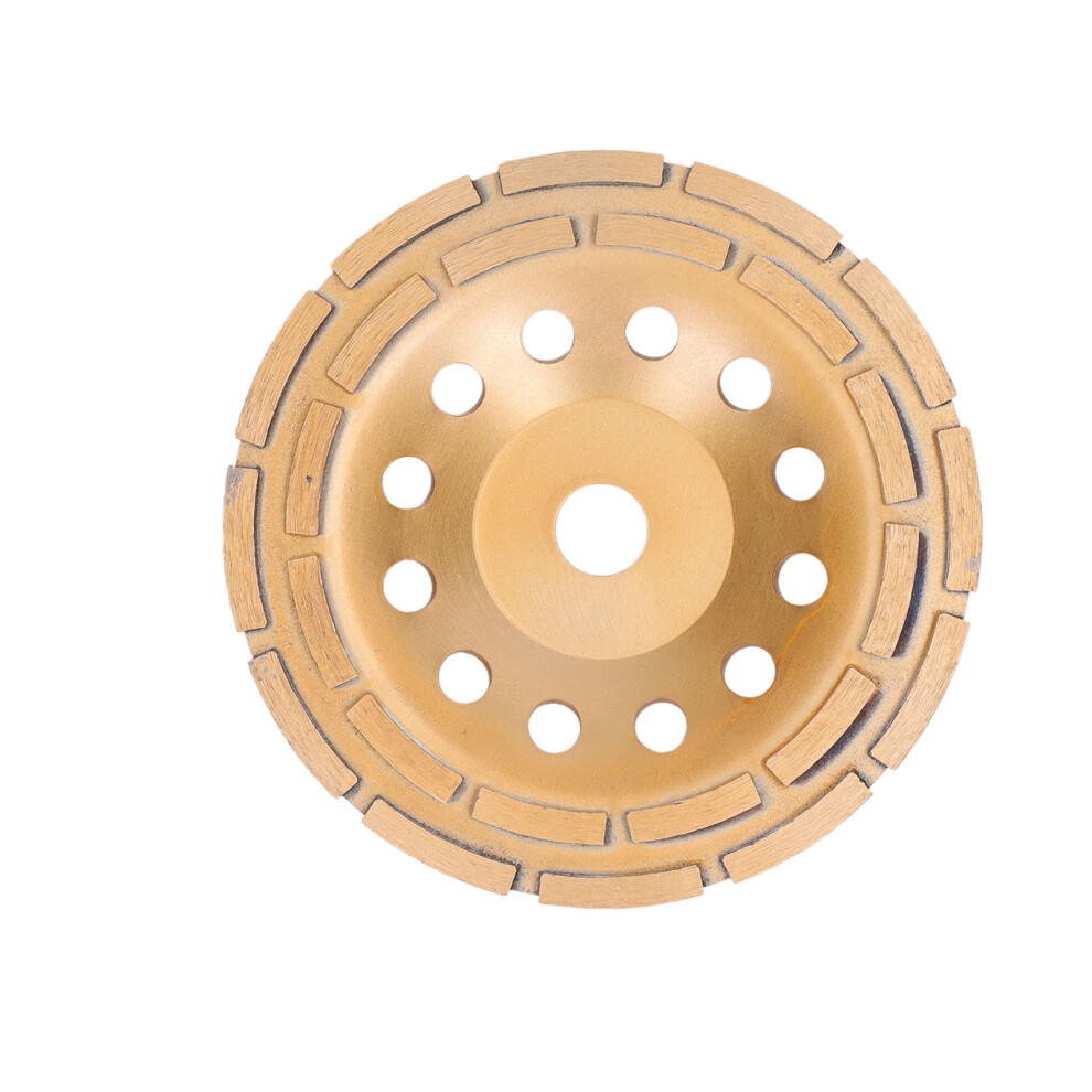 (230Mm/9.1In) Diamond Grinding Wheel 180Mm Double Row Concrete Cement Granite Marble 610830833305