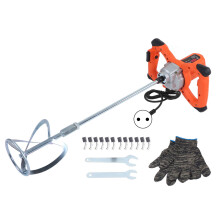 (EU Plug 220V) Elektrischer Zementmischer Handheld 0-980U/min, 2100W, 220V