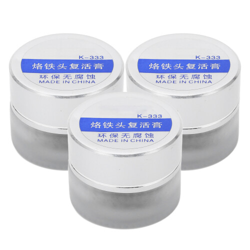 3 Jar Soldering Iron Tip Refresher Paste for Cleaning Repair