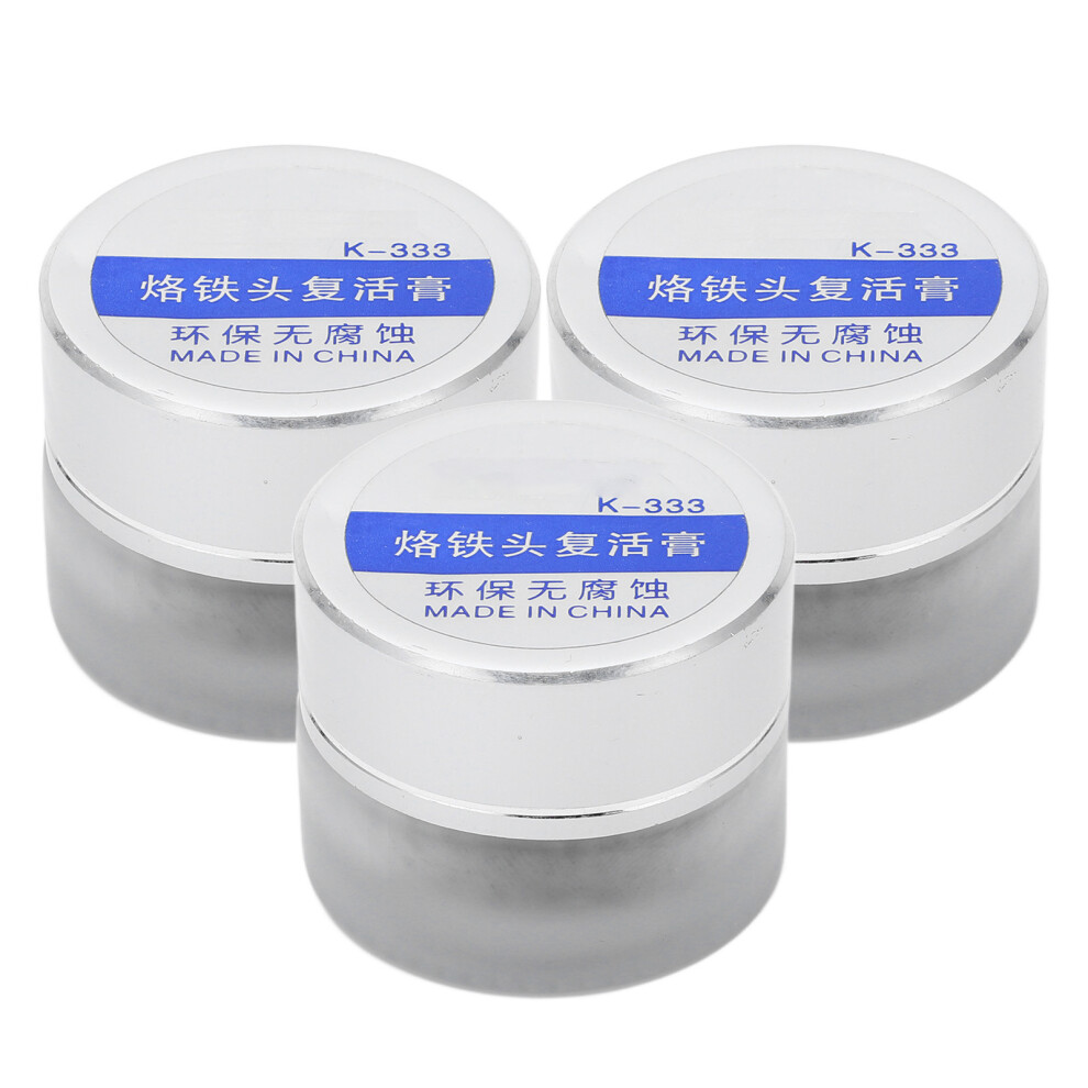 3 Jar Soldering Iron Tip Refresher Paste For Cleaning Repair 610830834869