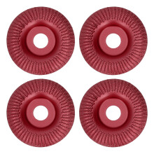 (Wine Red) 4x 16mm Edelstahl-Schleifscheibe Gold