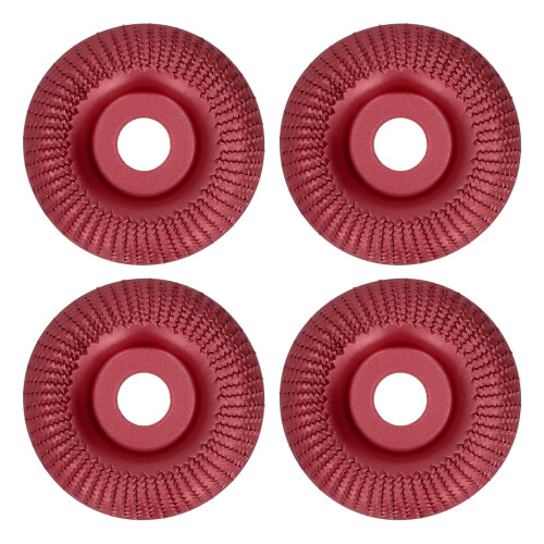 (Wine Red) 4x 16mm Edelstahl-Schleifscheibe Gold
