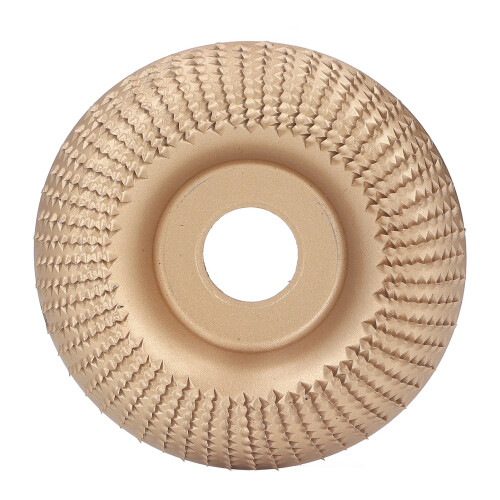 (Gold) Holzschnitz-Scheibe Schleifscheibe Edelstahl 22mm Silber