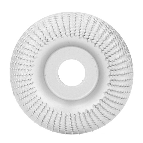 (Silver) Holzschnitz-Scheibe Schleifscheibe Edelstahl 22mm Silber