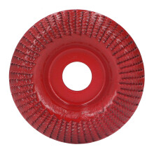 (Wine Red) Holzschnitz-Scheibe Schleifscheibe Edelstahl 22mm Silber