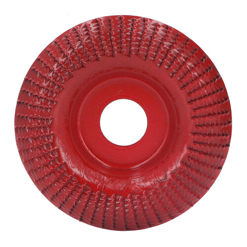 (Wine Red) Holzschnitz-Scheibe Schleifscheibe Edelstahl 22mm Silber