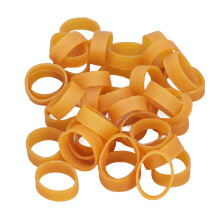 120x Gummibänder 10mm breit, 80mm Umfang, weich & stark