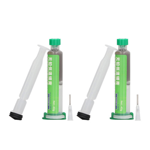 2x Lötpaste-Spritze hochfest eutektisch niedrigschmelzend 2