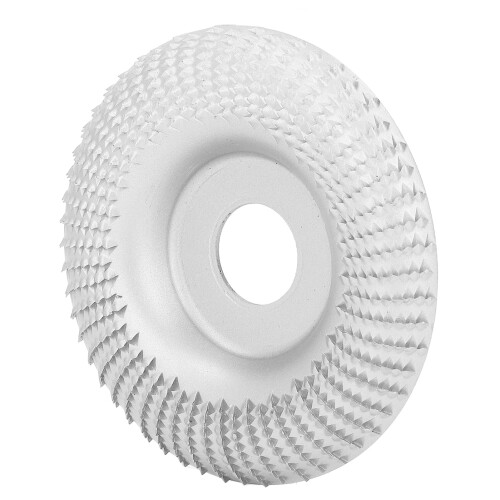 (Silver) Holzschnitz-Scheibe Schleifscheibe Edelstahl 22mm Silber 2