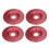 (Wine Red) 4x 16mm Edelstahl-Schleifscheibe Gold 2