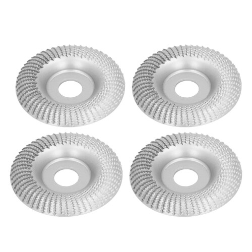 (Silver) 4x 16mm Edelstahl-Schleifscheibe Gold 1
