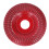 (Wine Red) Holzschnitz-Scheibe Schleifscheibe Edelstahl 22mm Silber 2