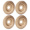 (Gold) 4x 16mm Edelstahl-Schleifscheibe Gold 3