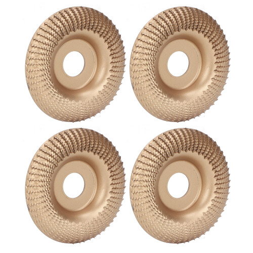 (Gold) 4x 16mm Edelstahl-Schleifscheibe Gold 2