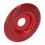 (Wine Red) Holzschnitz-Scheibe Schleifscheibe Edelstahl 22mm Silber 5