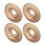 (Gold) 4x 16mm Edelstahl-Schleifscheibe Gold 5