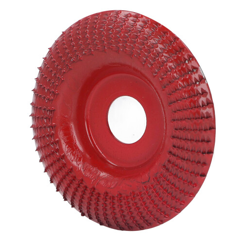 (Wine Red) Holzschnitz-Scheibe Schleifscheibe Edelstahl 22mm Silber 2