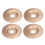 (Gold) 4x 16mm Edelstahl-Schleifscheibe Gold 2