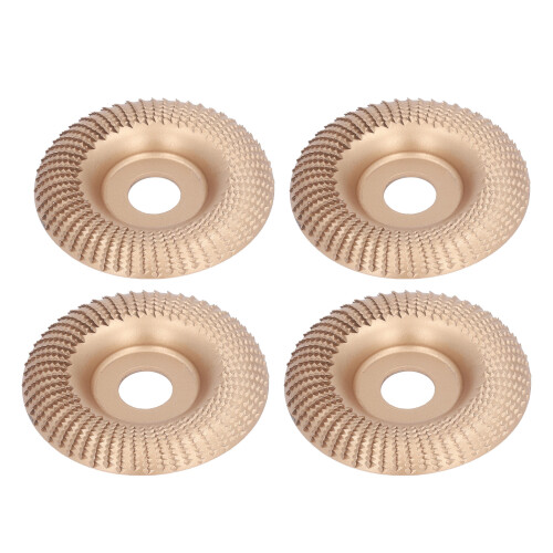 (Gold) 4x 16mm Edelstahl-Schleifscheibe Gold 1