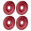 (Wine Red) 4x 16mm Edelstahl-Schleifscheibe Gold 3