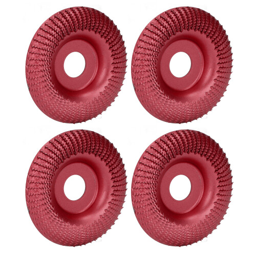 (Wine Red) 4x 16mm Edelstahl-Schleifscheibe Gold 2