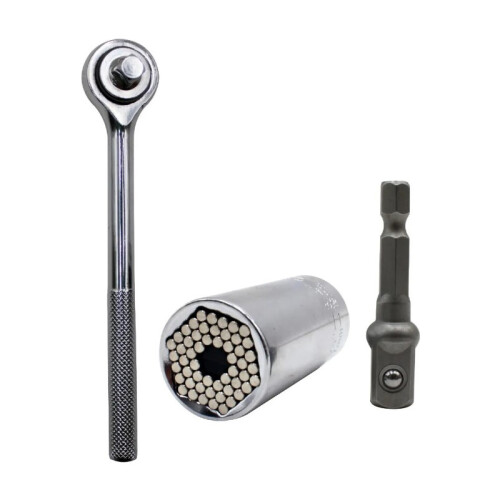 (3Pcs/Set) Universal-Steckdosen-Set 7-19mm 3-teilig Bohrerhalter