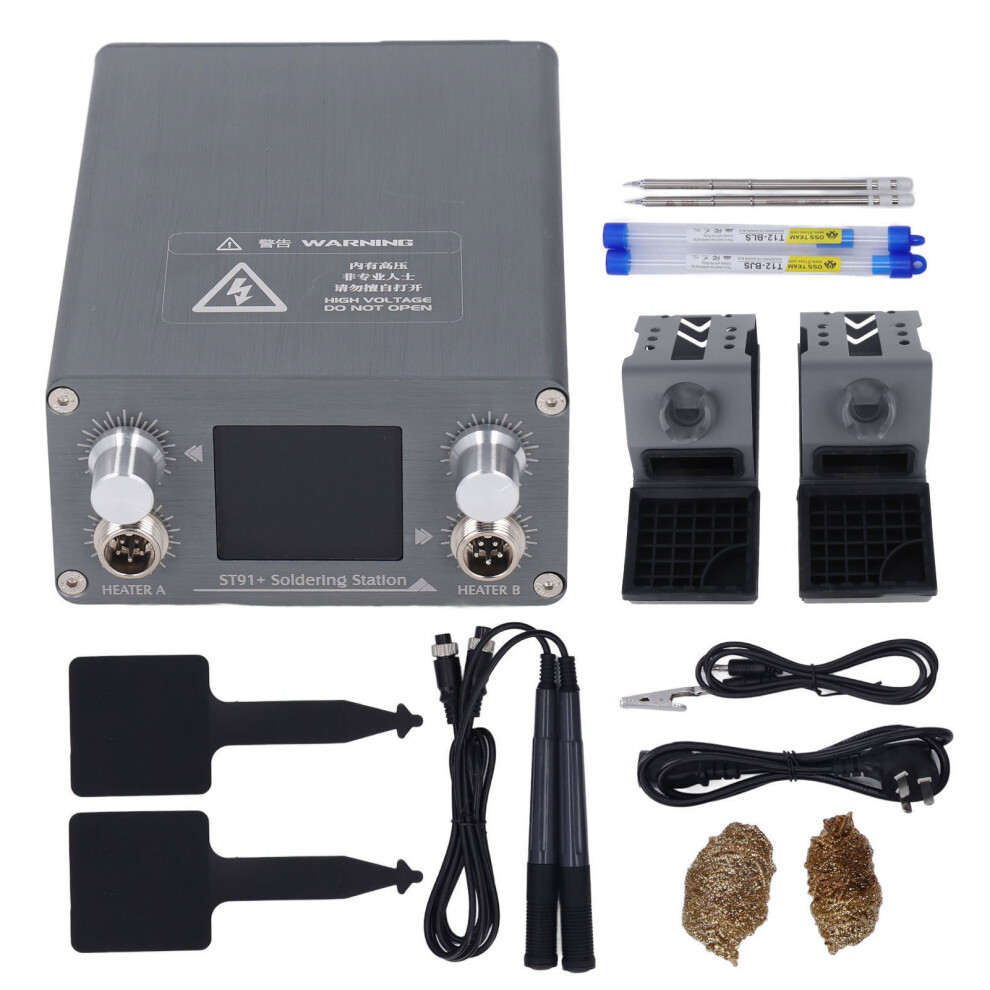 (Au Plug) Smart Soldering Station Dual Channel Lcd Constant Temp 610830827229