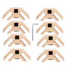 8Pcs Cabinet Corner Connectors Plastic 90 45 Degree Furniture