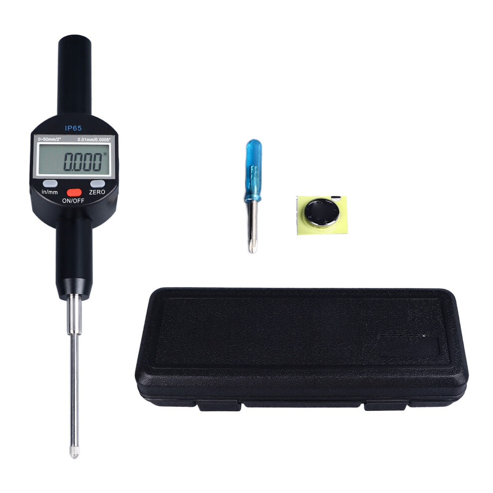 Digital Dial Indicator 0-50Mm 0.01Mm 0.0005In Ip65 Waterproof 323163077574