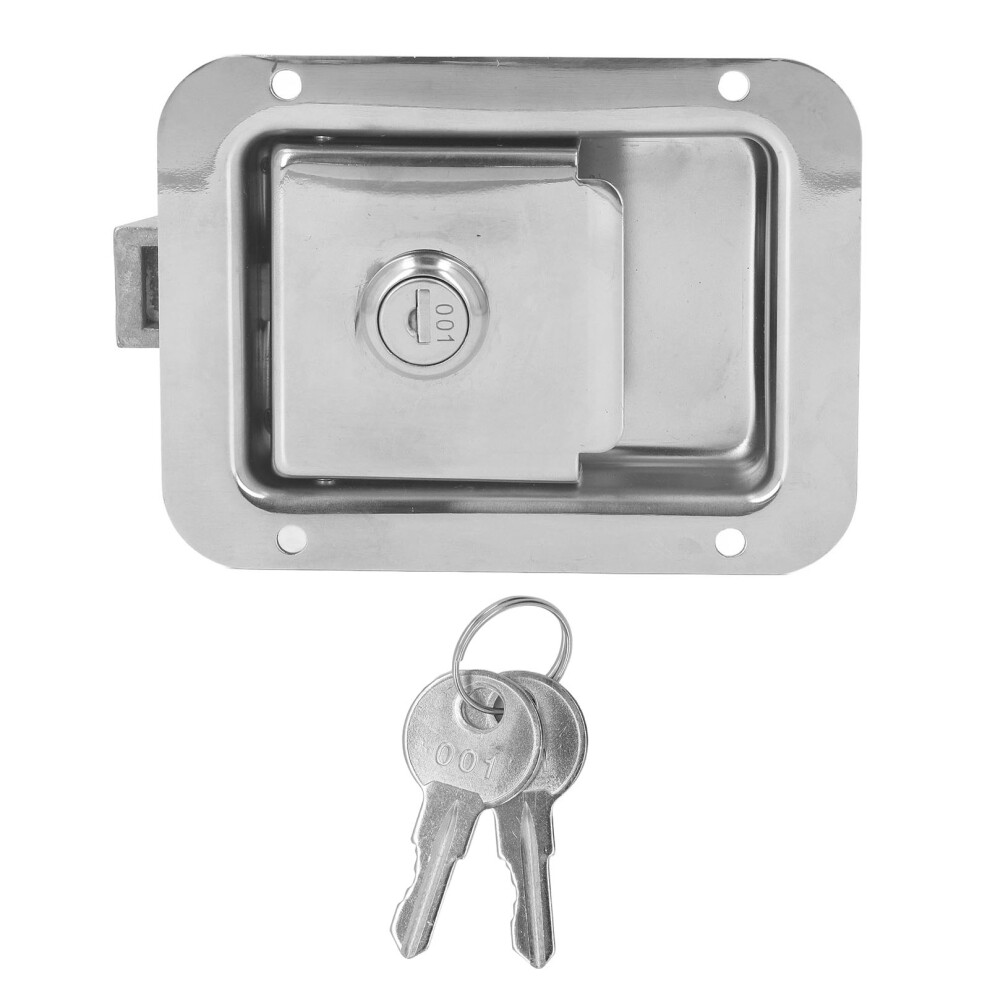 Stainless Steel Flush Mount Paddle Toolbox Lock For Rv Cabinet 323163077796