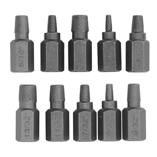 10 Stk. Schraubenzieher-Set, Hex-Bolzen-Entferner
