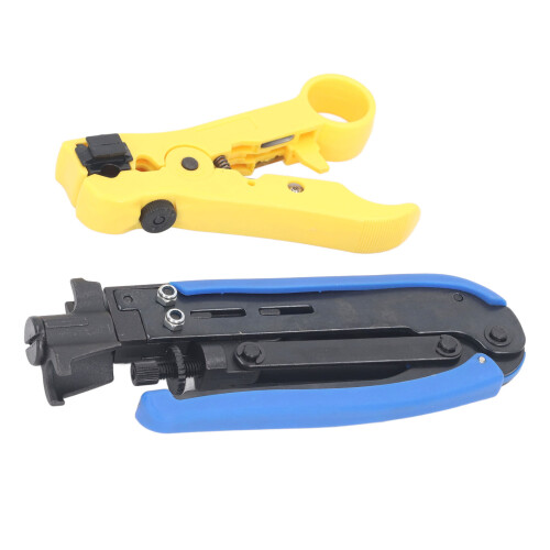 Verstellbare Koaxial-Kabelzange mit Abisolierer 2