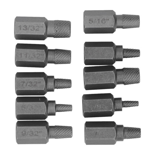 10 Stk. Schraubenzieher-Set, Hex-Bolzen-Entferner 1