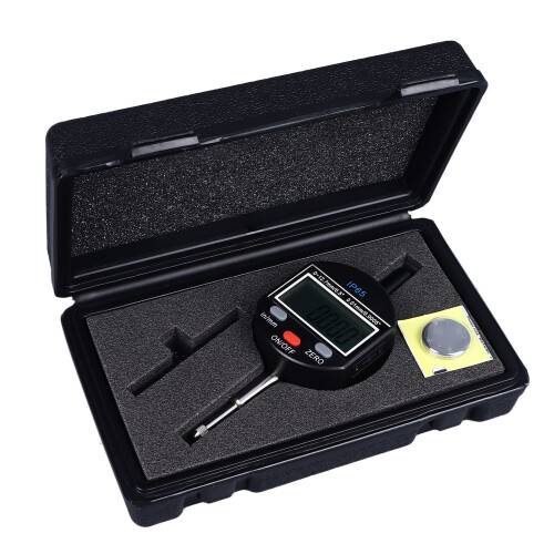 Digital Dial Indicator 0-12.7mm 0.01mm Resolution IP65 Waterproof 1