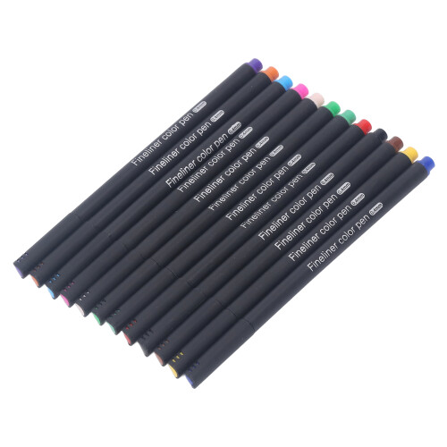 12 Stk. Sublimations-Tinte Stift 0,4mm Feinspitze mit Adapter 2