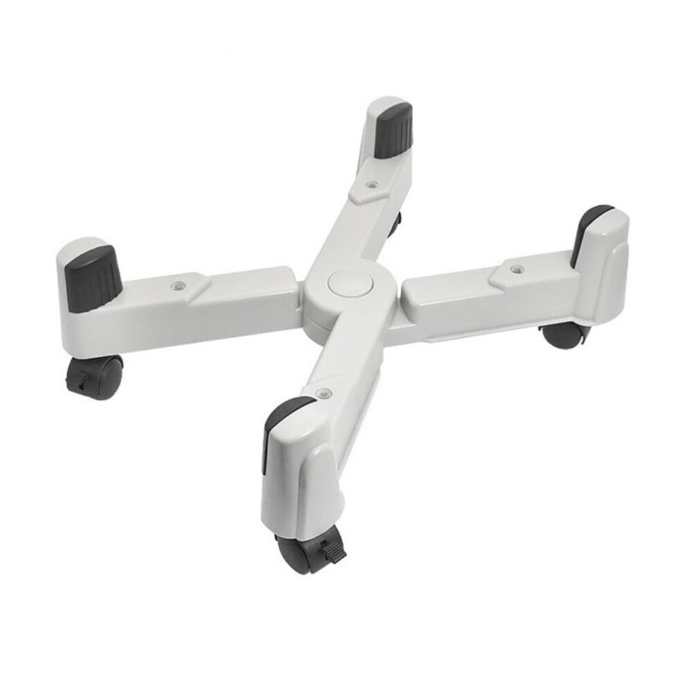 Pc Mount Under Desk Tower Stand, X-Type Mobile Cpu Holder With 5 Rolling Castor Wheels, Adjustable Width To 9.8 Inches 9354506453114