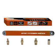 Offset Extension Wrench 1/2in 1/4in 3/8in Adapter Orange