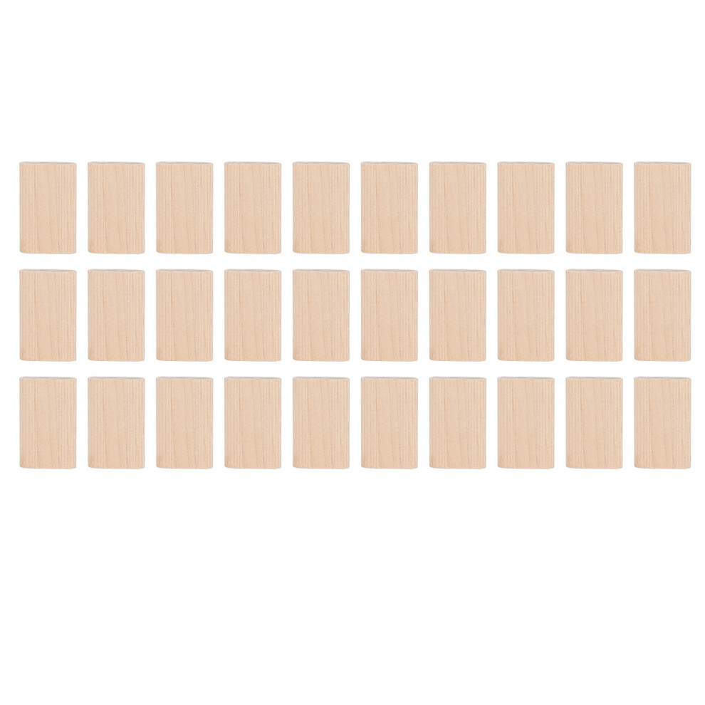 30Pcs Wood Dowel Stoppers 5X19x30mm Beech Furniture Splicing 323163282480