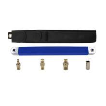 Offset Extension Wrench Set High Carbon Steel 3 Adapters Blue