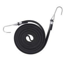 (2.5m / 8.2ft) 10Pcs Bungee Strap 2cm Wide Black Heavy Duty 2.5m/8.2ft