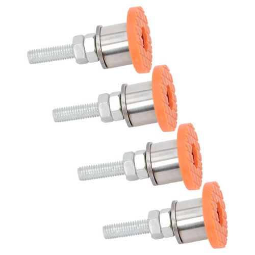 4x Glide Leveling Feet Non-Slip Rubber Pads Machine 2
