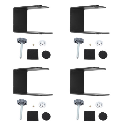 4x Verdickte Edelstahl-Schubfront-Klammern