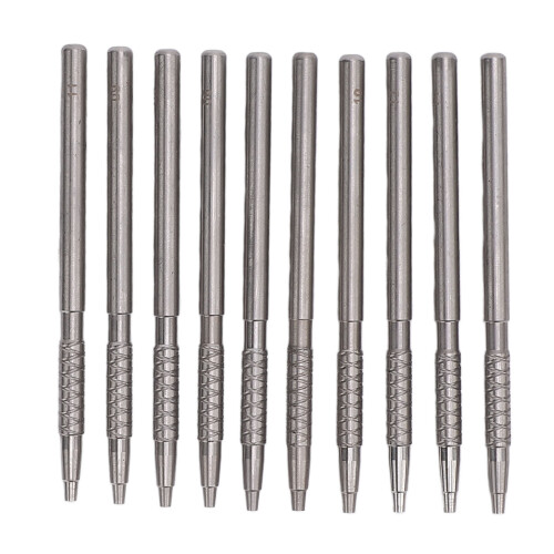 10x Uhrenzeigerpresser, Edelstahl, 0,6-1,4mm