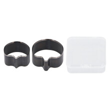 2x Fruchtförmige Lederstanzen 34-44mm Stahl