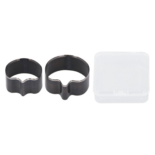 2x Fruchtförmige Lederstanzen 34-44mm Stahl