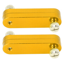 (Gold) 2 Stück Positionierblock Aluminium verstellbar Gold