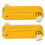 (Red) 2 Stück Positionierblock Aluminium verstellbar Gold 1