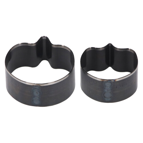 2x Fruchtförmige Lederstanzen 34-44mm Stahl 2
