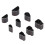 8x Leder-Stanzset Oval, Halbkreis, Quadrat, Wassertropfen 4